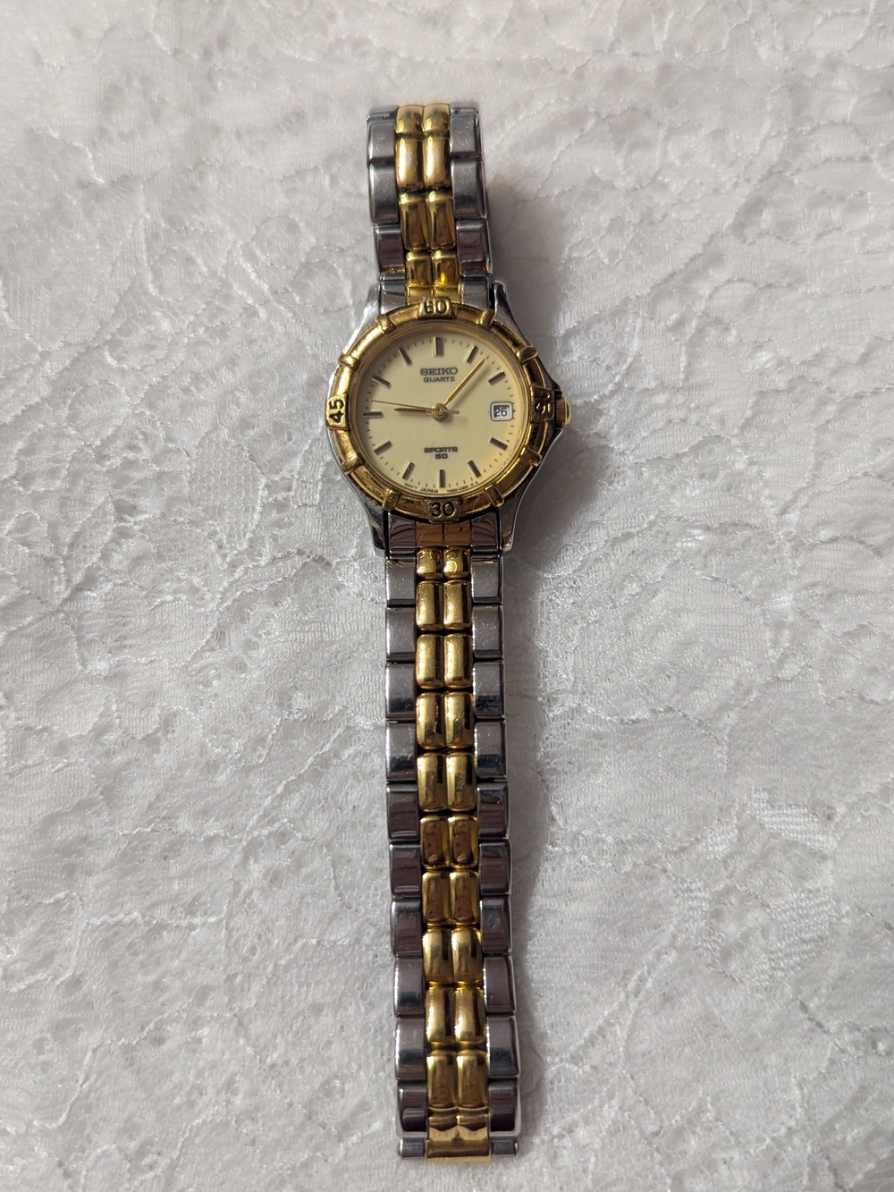 Seiko Sports 50 Two-Tone Quartz Watch